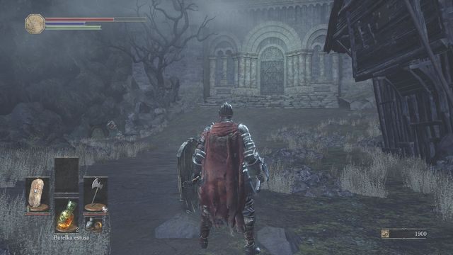 Wejście do katedry. - Osada Nieumarłych - od dużego placu, droga w prawo przez most | Opis przejścia - Dark Souls III - opis przejścia i sekrety