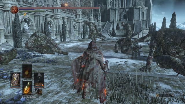 Przebiegnij między olbrzymami, albo zajmij się nimi pojedynczo. - Irithyll w Mroźnej Dolinie - droga do Anor Londo | Opis przejścia Dark Souls 3 - Dark Souls III - opis przejścia i sekrety