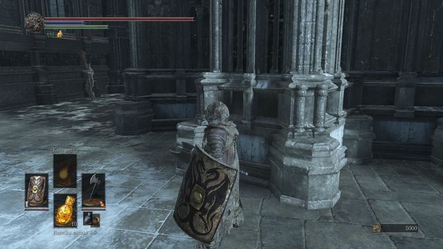 Za ścianą na końcu uważaj na jeszcze jednego łucznika. - Irithyll w Mroźnej Dolinie - droga do Anor Londo | Opis przejścia Dark Souls 3 - Dark Souls III - opis przejścia i sekrety