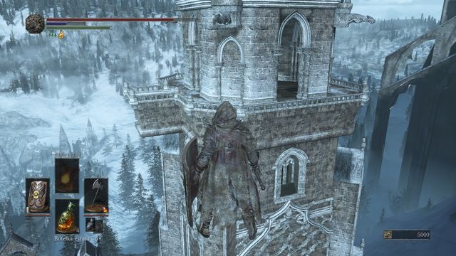 Do tego miejsca dostaniesz się w niekonwencjonalny sposób - po niewidzialnym moście - Irithyll w Mroźnej Dolinie - droga do Anor Londo | Opis przejścia Dark Souls 3 - Dark Souls III - opis przejścia i sekrety