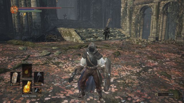 W razie kłopotów ściągnij pościg, a następnie omiń wrogów i biegnij do środka ruin. - Ofiarna Droga - bagno | Opis przejścia Dark Souls 3 - Dark Souls III - opis przejścia i sekrety