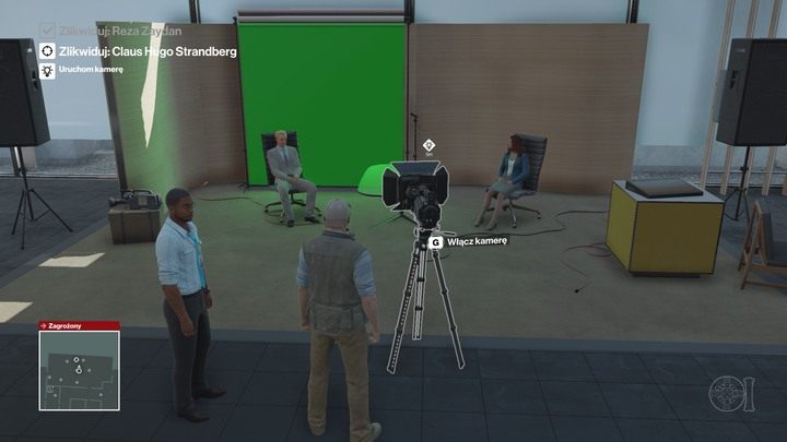 Po uruchomieniu kamery należy unieszkodliwić cel przy pomocy wybuchu. - Hitman: Zamordowanie Clausa Hugo Strandberga, Marrakesz - Złota klatka | Solucja - Hitman - poradnik do gry