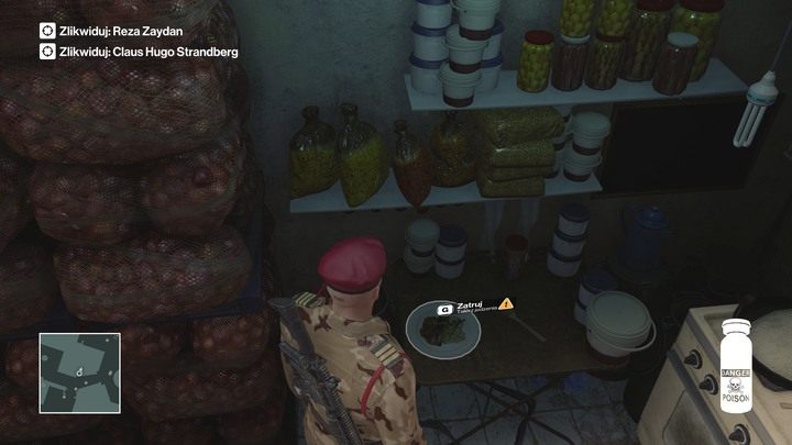 Ciężko znaleźć talerz z jedzeniem Zaydana - znajduje się on w tej lokacji. - Hitman: Zamordowanie Rezy Zaydana, Marrakesz - Złota klatka | Solucja - Hitman - poradnik do gry