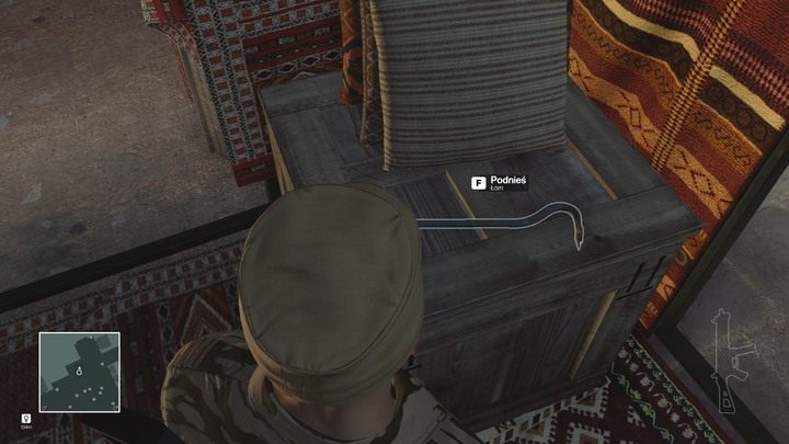 Łom posłuży ci jako broń biała, ale pozwali także na (głośne) otwarcie drzwi. - Hitman: Ważne przedmioty, Marrakesz - Złota klatka | Solucja - Hitman - poradnik do gry