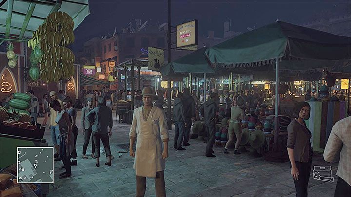 Przebranie sprzedawcy żywności - Przebrania | Marrakesz - Dom z piasku | Solucja Hitman - Hitman - poradnik do gry