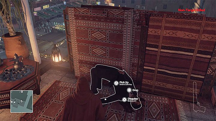 Klucz ma m.in. ochroniarz w sklepie z dywanami - Ważne przedmioty | Marrakesz - Dom z piasku | Solucja Hitman - Hitman - poradnik do gry