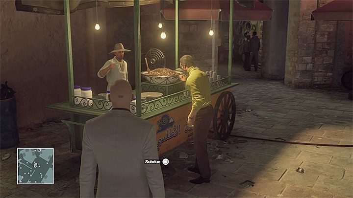 Mendola najwcześniej skosztuje ślimaków podczas drugiej wizyty przy straganie - Zamordowanie Matthieu Mendoli | Marrakesz - Dom z piasku | Solucja Hitman - Hitman - poradnik do gry