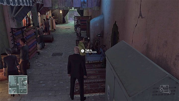 Zagadaj do Mendoli żeby zaczął podążać za Agentem 47 - Wspólne metody eliminacji celów misji | Marrakesz - Dom z piasku | Hitman - Hitman - poradnik do gry