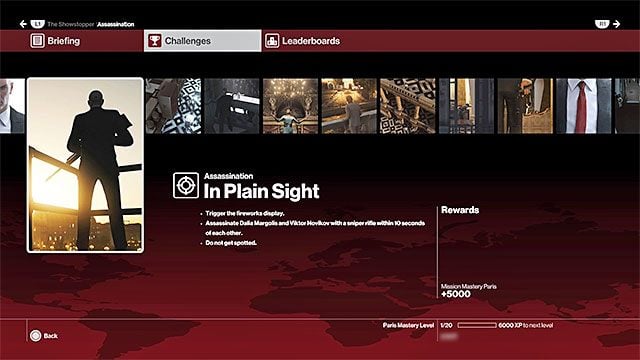 Przykładowe wyzwanie - jest ono warte 5000 punktów - Hitman: Podsumowania misji, wyzwania, poziomy mistrzostwa - Hitman - poradnik do gry