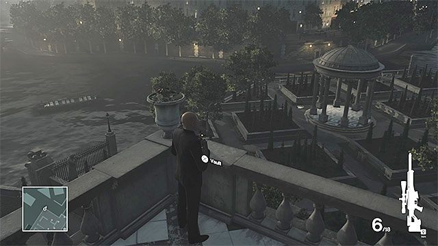 Nie próbuj zabijać Novikova z użyciem standardowej broni palnej (pistolet, karabin maszynowy itp - Hitman: Zamordowanie Viktora Novikova, Paryż - The Showstopper | Solucja - Hitman - poradnik do gry