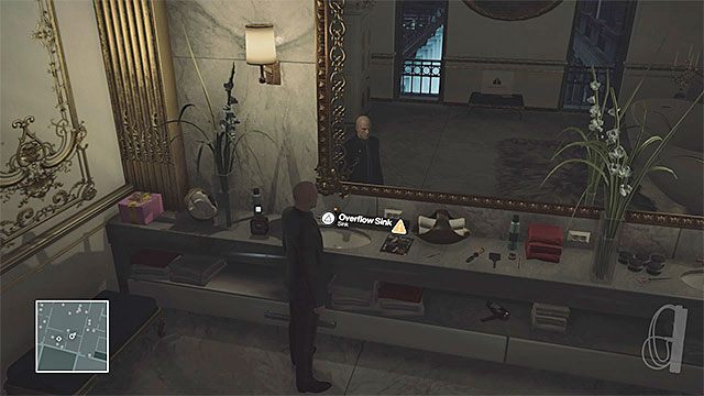 Zapchanie zlewów w łazience zostanie odnotowane przez strażników - Hitman: Zamordowanie Dalii Margolis, Paryż - The Showstopper | Solucja - Hitman - poradnik do gry