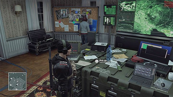 Odwiedź centrum dowodzenia na parterze domu - Ważne przedmioty | Kolorado - Bojownicy o wolność | Solucja Hitman - Hitman - poradnik do gry