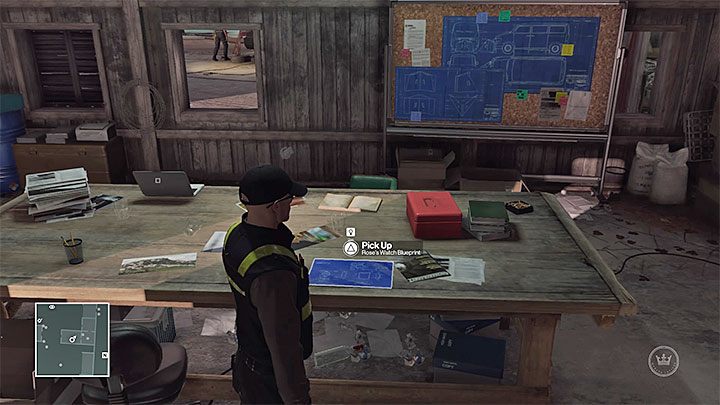 Schemat leży na stole w małym budynku - Ważne przedmioty | Kolorado - Bojownicy o wolność | Solucja Hitman - Hitman - poradnik do gry