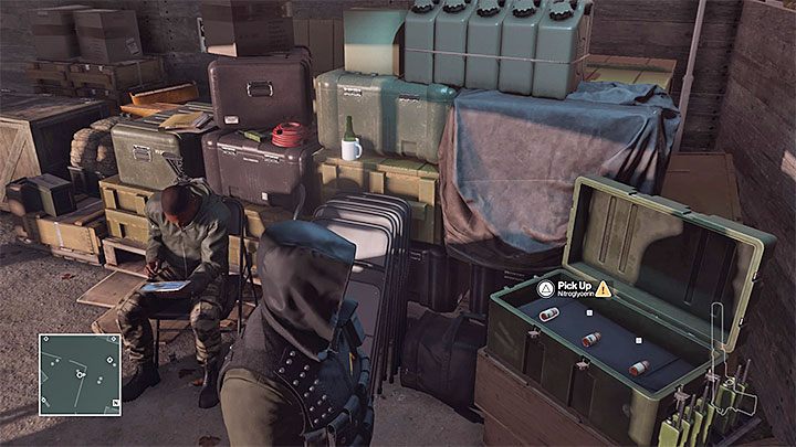 Trzy buteleczki są w składziku w sadzie - Ważne przedmioty | Kolorado - Bojownicy o wolność | Solucja Hitman - Hitman - poradnik do gry
