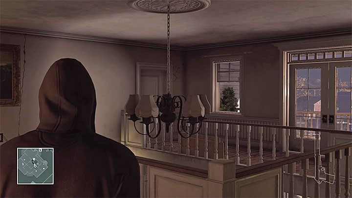 Traf w odpowiednim momencie w łańcuch, na którym wisi żyrandol - Zamordowanie Penelope Graves | Kolorado - Bojownicy o wolność | Solucja Hitman - Hitman - poradnik do gry