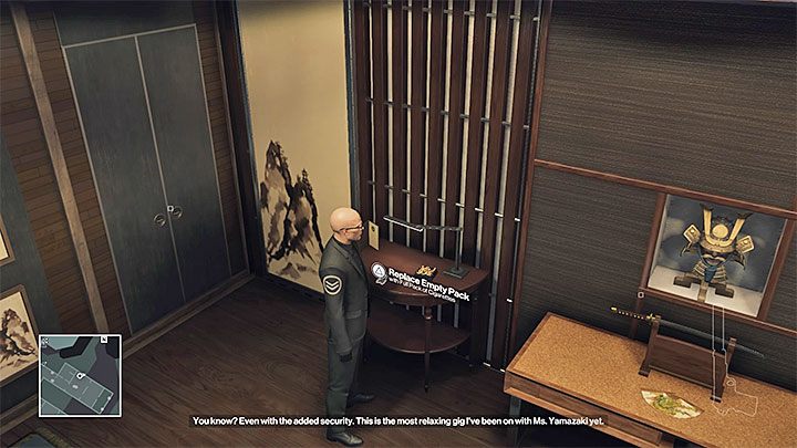 Miejsce pozostawienia papierosów w apartamencie Yuki - Zamordowanie Yuki Yamazaki | Solucja Hitman - Hitman - poradnik do gry