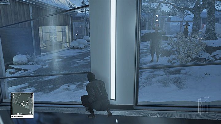 Uważaj na majstra pracującego w ogrodzie po prawej stronie - Zamordowanie obu celów bez zmiany przebrania | Hokkaido - Situs Inversus - Hitman - poradnik do gry