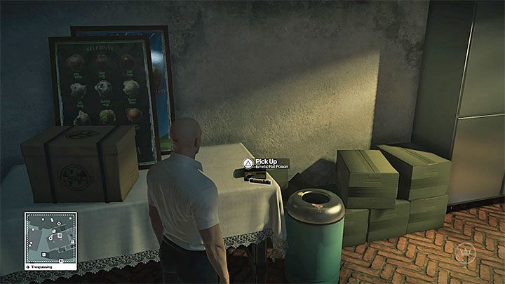 Trutki są m.in. w piwnicy kawiarni - Hitman: Przebrania i ważne przedmioty, Sapienza - Ikona | Solucja - Hitman - poradnik do gry
