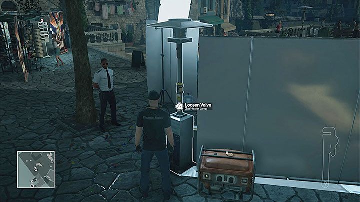Możesz doprowadzić do tego żeby zaczął ulatniać się gaz - Hitman: Zamordowanie Dino Bosco, Sapienza - Ikona | Solucja - Hitman - poradnik do gry