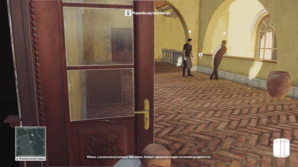 Podsłuchaj rozmowę pracowników domowych - Hitman: Zamordowanie Silvio Caruso, Sapienza - Świat Jutra | Solucja - Hitman - poradnik do gry