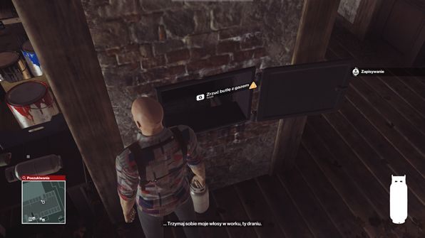 Wrzuć butlę z gazem, gdy Francesca stoi przy kominku - Hitman: Zamordowanie Francesci De Santis, Sapienza - Świat Jutra | Solucja - Hitman - poradnik do gry
