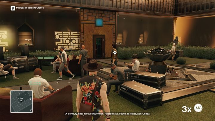 Podejdź do Jordana Crossa - w stroju Abela przywita cię jak starego znajomego. - Zamordowanie Jordana Crossa | Bangkok - Klub 27 | Solucja Hitman - Hitman - poradnik do gry