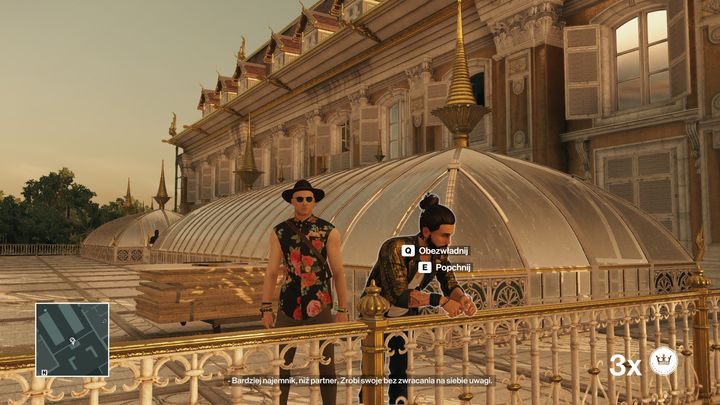 Nie przeciągaj rozmowy z Crossem zbyt długo - w końcu odejdzie od balustrady. - Zamordowanie Jordana Crossa | Bangkok - Klub 27 | Solucja Hitman - Hitman - poradnik do gry