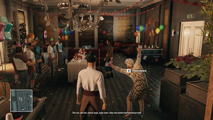 Dexy Barat zorganizowała przyjęcie, ale tort przysłał ojciec - i to jest problem. - Zamordowanie Jordana Crossa | Bangkok - Klub 27 | Solucja Hitman - Hitman - poradnik do gry