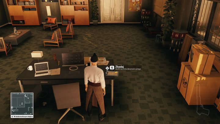 Grafik technika dezynsekcyjnego podpowie ci możliwość zabójstwa Jordana Crossa. - Zamordowanie Jordana Crossa | Bangkok - Klub 27 | Solucja Hitman - Hitman - poradnik do gry