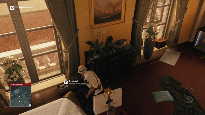 Mikrofon Branson MD-2. Kochankowie nie wyjęli go z pudełka. - Zamordowanie Jordana Crossa | Bangkok - Klub 27 | Solucja Hitman - Hitman - poradnik do gry