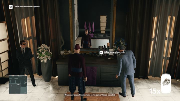 Daj ponarzekać Morganowi - musi czuć się jak u siebie, aby stracić czujność. - Zamordowanie Kena Morgana | Bangkok - Klub 27 | Solucja Hitman - Hitman - poradnik do gry