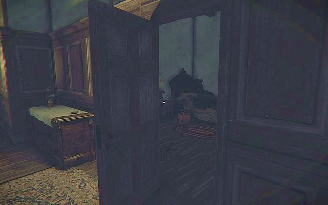 Przechodzisz przez kolejne dwie pary drzwi i dochodzisz do długiego korytarza - Krok 2 - Farba | Opis przejścia Layers of Fear - Layers of Fear - poradnik do gry