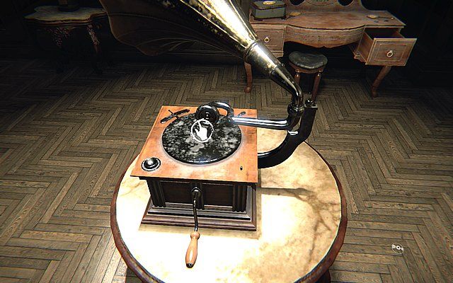 Weź do rąk płytę winylową i umieść na gramofonie, a następnie go uruchom - Krok 2 - Farba | Opis przejścia Layers of Fear - Layers of Fear - poradnik do gry