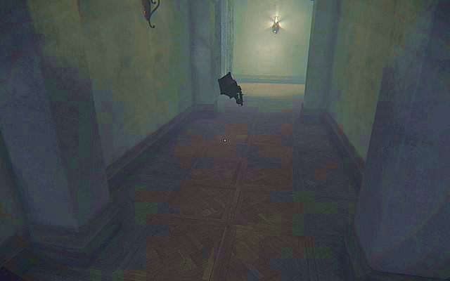 Zejdź na dół po schodach i wyjdź przez drzwi - idź korytarzem do momentu, aż zobaczysz roztrzaskany acz dzwoniący telefon - Krok 3 - Podkład | Opis przejścia Layers of Fear - Layers of Fear - poradnik do gry