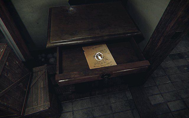 Zanim z niego skorzystasz, dojdź do końca korytarza i otwórz ostatnie drzwi po prawej - zaświeć lampę i wejdź do środka - Krok 3 - Podkład | Opis przejścia Layers of Fear - Layers of Fear - poradnik do gry