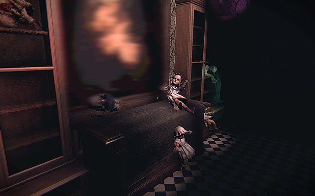 Podejdź pod obraz - na środku stołu pojawi się lalka - Krok 4 - Pędzel | Opis przejścia Layers of Fear - Layers of Fear - poradnik do gry