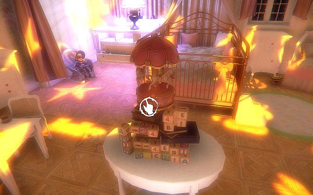 Użyj kluczyk na zabawce znajdującej się przed łóżkiem - Krok 4 - Pędzel | Opis przejścia Layers of Fear - Layers of Fear - poradnik do gry