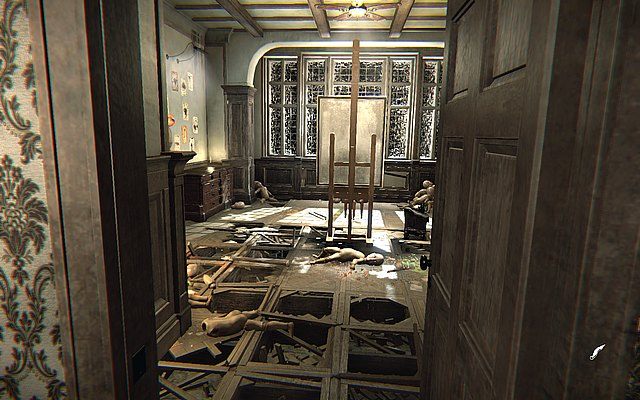 Wyjdź z pokoju i kieruj się do pokoju ze sztalugą - Krok 4 - Pędzel | Opis przejścia Layers of Fear - Layers of Fear - poradnik do gry