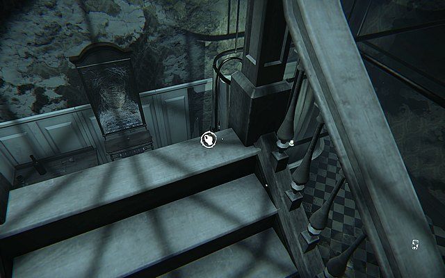 Wyjdź po schodach - na górze znajdziesz kolejny pion i wróć do szachownicy - Krok 6 - Świadek | Opis przejścia Layers of Fear - Layers of Fear - poradnik do gry