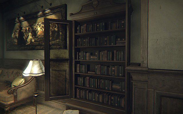 Wychodzisz więc z pokoju i znów znajdujesz się w zupełnie nowej rzeczywistości - Krok 1 - Płótno | Opis przejścia Layers of Fear - Layers of Fear - poradnik do gry