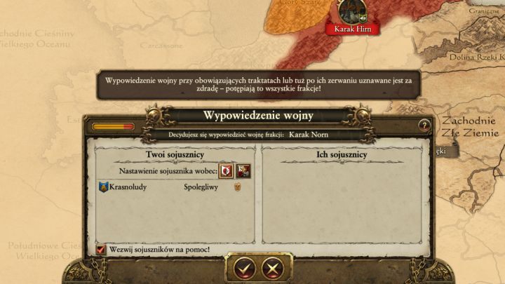 Sojusze wojskowe przydają się przede wszystkim w trakcie wojen. - Dyplomacja i handel | Porady na dobry początek do Total War Warhammer - Total War: Warhammer - poradnik do gry