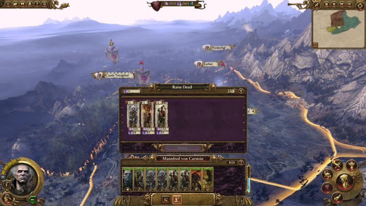 Zdolność Wskrzeszenia Umarłych to potężne narzędzie. - Kampania - opis przejścia i porady | Wampiry | Total War Warhammer - Total War: Warhammer - poradnik do gry