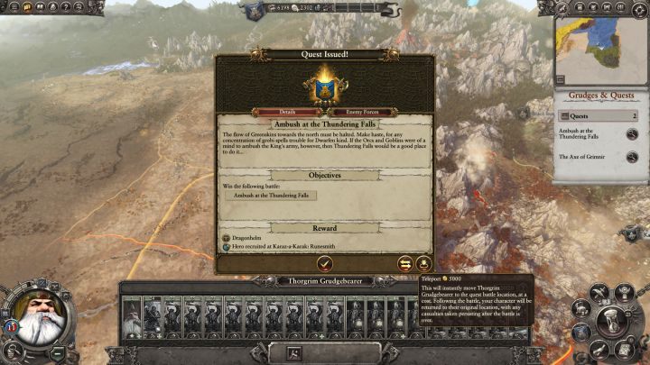 Na misję można się teleportować. - Kampania - opis przejścia i porady | Krasnoludy | Total War Warhammer - Total War: Warhammer - poradnik do gry