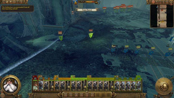 Z bocznych przejść atakować będą wrogie posiłki. - Kampania - opis przejścia i porady | Krasnoludy | Total War Warhammer - Total War: Warhammer - poradnik do gry