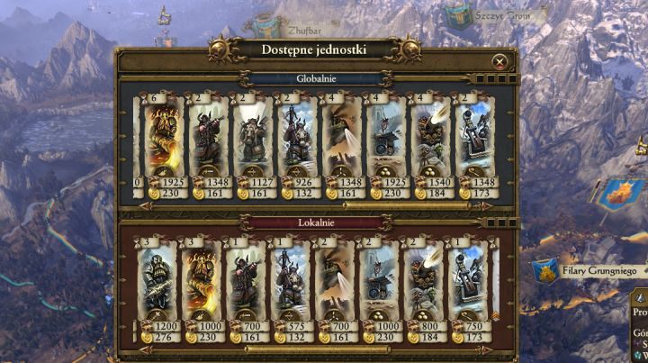 Odpowiednia rozbudowa pozwoli ci szkolić wszystkie jednostki. - Rozwój prowincji | Krasnoludy | Total War Warhammer - Total War: Warhammer - poradnik do gry