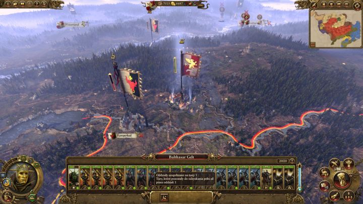 Straty uzupełniać da się na kilka sposobów - na przykład przez przebywanie w swojej prowincji. - Wielkość wojska i uzupełnianie strat | Wojsko | Total War Warhammer - Total War: Warhammer - poradnik do gry