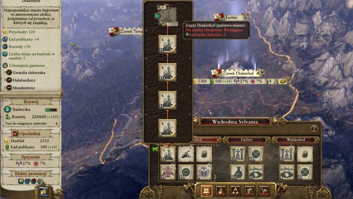 Różnica pomiędzy stolicą i osadą polega na możliwym poziomie ulepszenia głównego budynku. - Rozwój osad i prowincji | Porady na dobry początek do Total War Warhammer - Total War: Warhammer - poradnik do gry