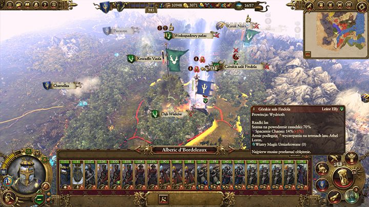 Walka na terenie magicznego lasu to prawdziwy sprawdzian dla rycerstwa Bretonni - Kampania - porady | Bretonnia | Total War Warhammer - Total War: Warhammer - poradnik do gry
