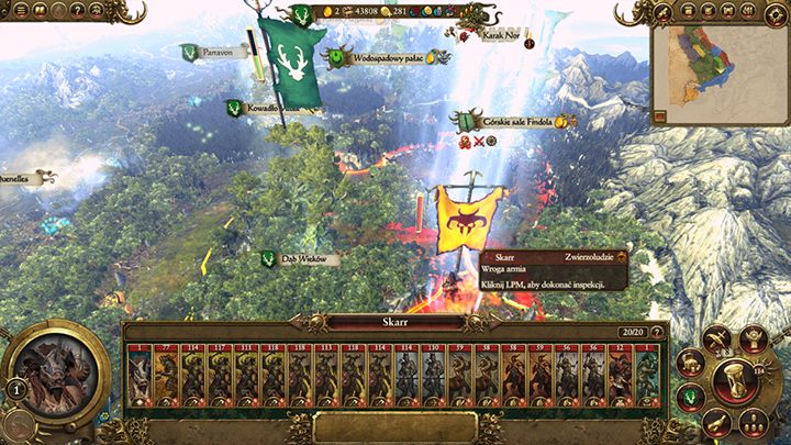 Przez całą kampanię Zwierzoludzie będą próbowali zniszczyć Dąb Wieków. - Kampania - porady | Leśne elfy | Total War Warhammer - Total War: Warhammer - poradnik do gry