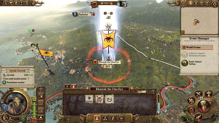 W trybie ukrytego obozu twoja horda jest w pewnym stopniu ukryta przed wzrokiem przeciwnika. - Kampania - porady | Zwierzoludzie | Total War Warhammer - Total War: Warhammer - poradnik do gry